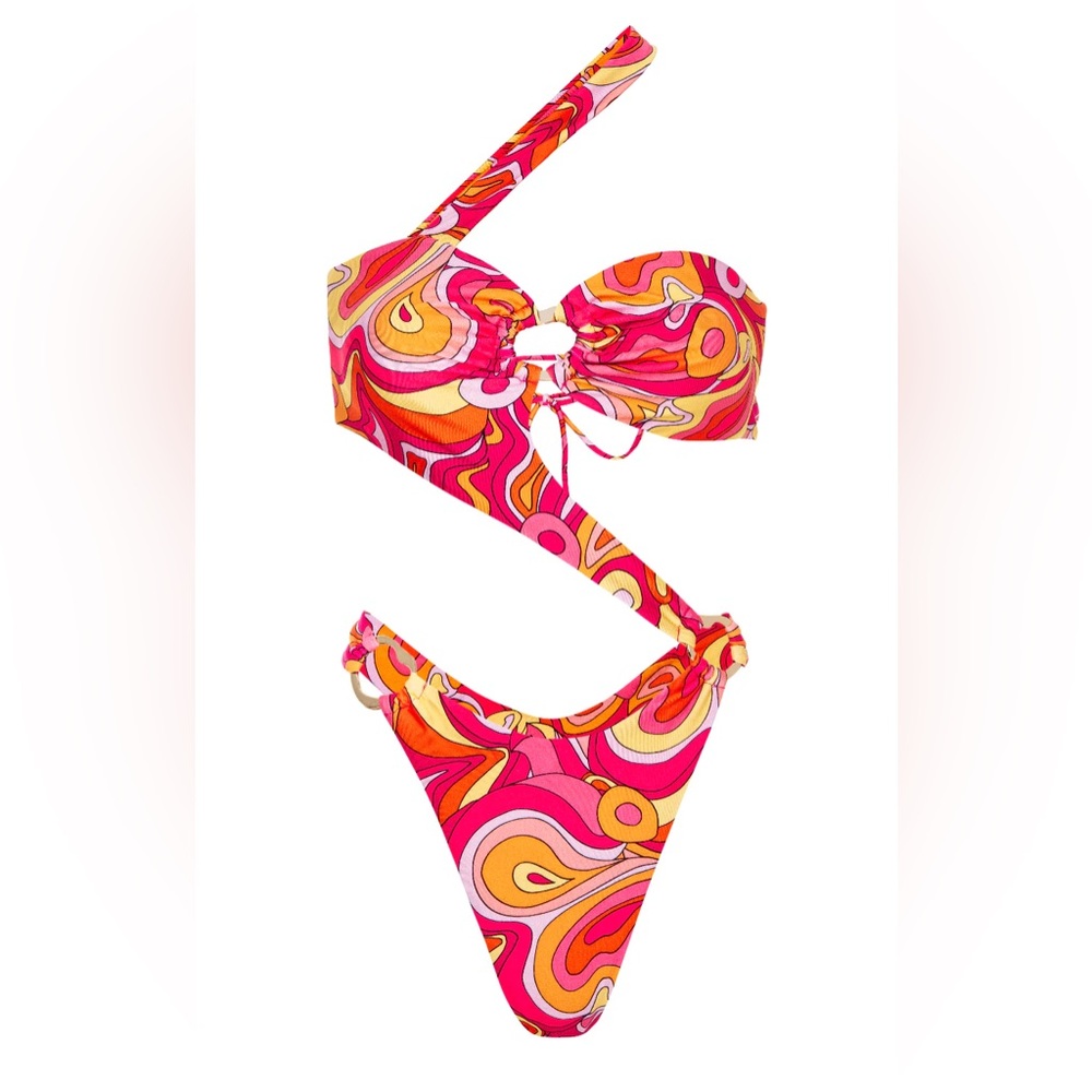 Kamari Swim MADI ASYMMETRICAL ONE PIECE - CALICO